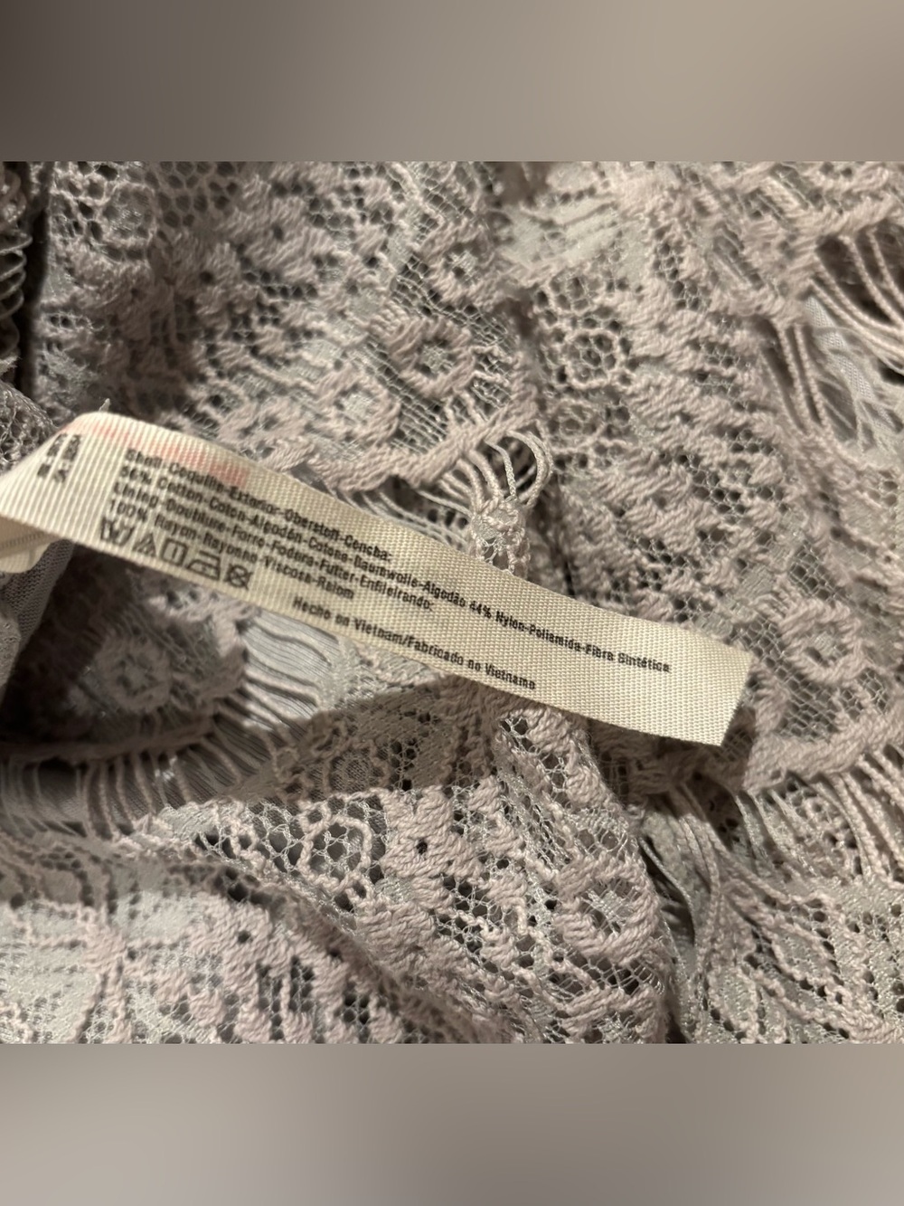 New Intimately Free People She’s Got It Lace Mini Dress - Dusk - Light Blue/Gray - Picture 9 of 10